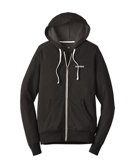 Full-Zip Hoodie in Black