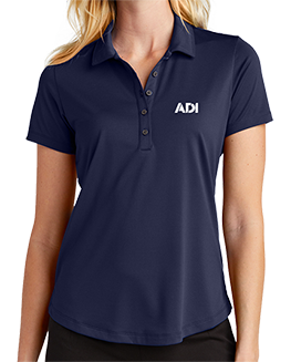 Click to view Ladies ADI Navy Polo